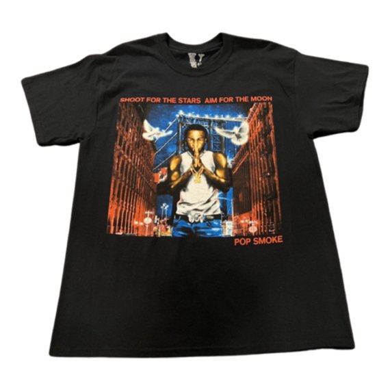 Pop Smoke x Vlone City Tee Front Pop Smoke x Vlone City Tee Front