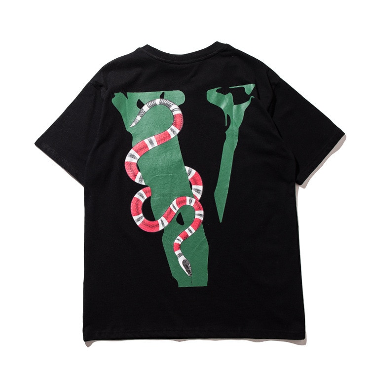 VLONE Friends Snake Printed T-Shirt black VLONE Friends Snake Printed T-Shirt black
