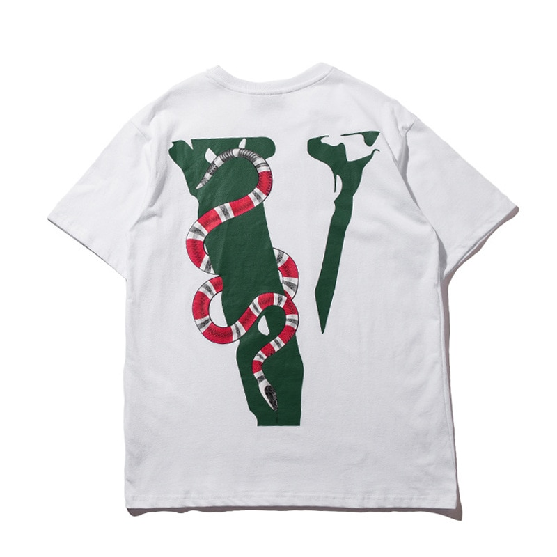 VLONE Friends Snake Printed T-Shirt white VLONE Friends Snake Printed T-Shirt white