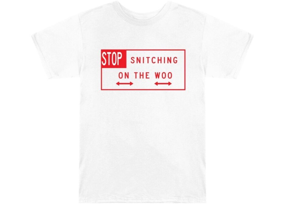 VLONE Pop Smoke Stop Snitching T-Shirt VLONE Pop Smoke Stop Snitching T-Shirt