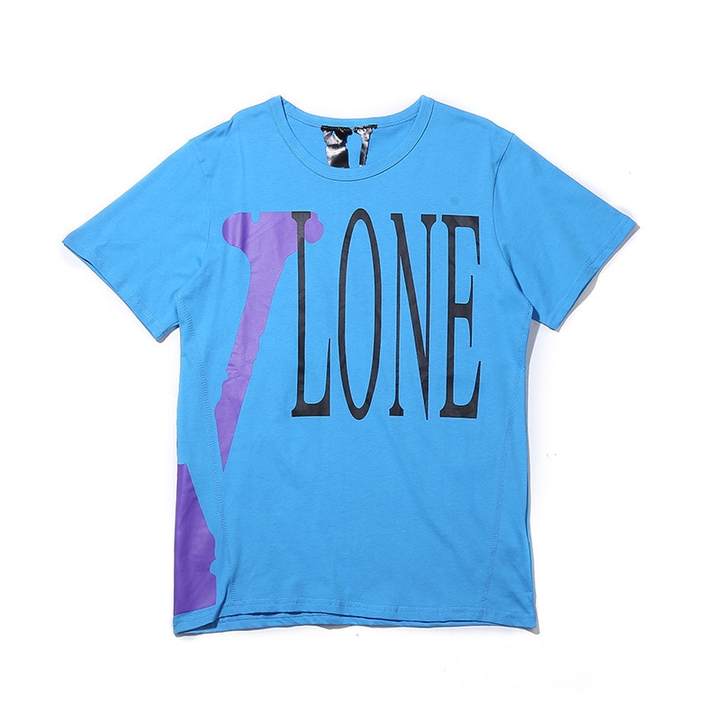 VLONE Text Printed Tshirt in Blue VLONE Text Printed Tshirt in Blue