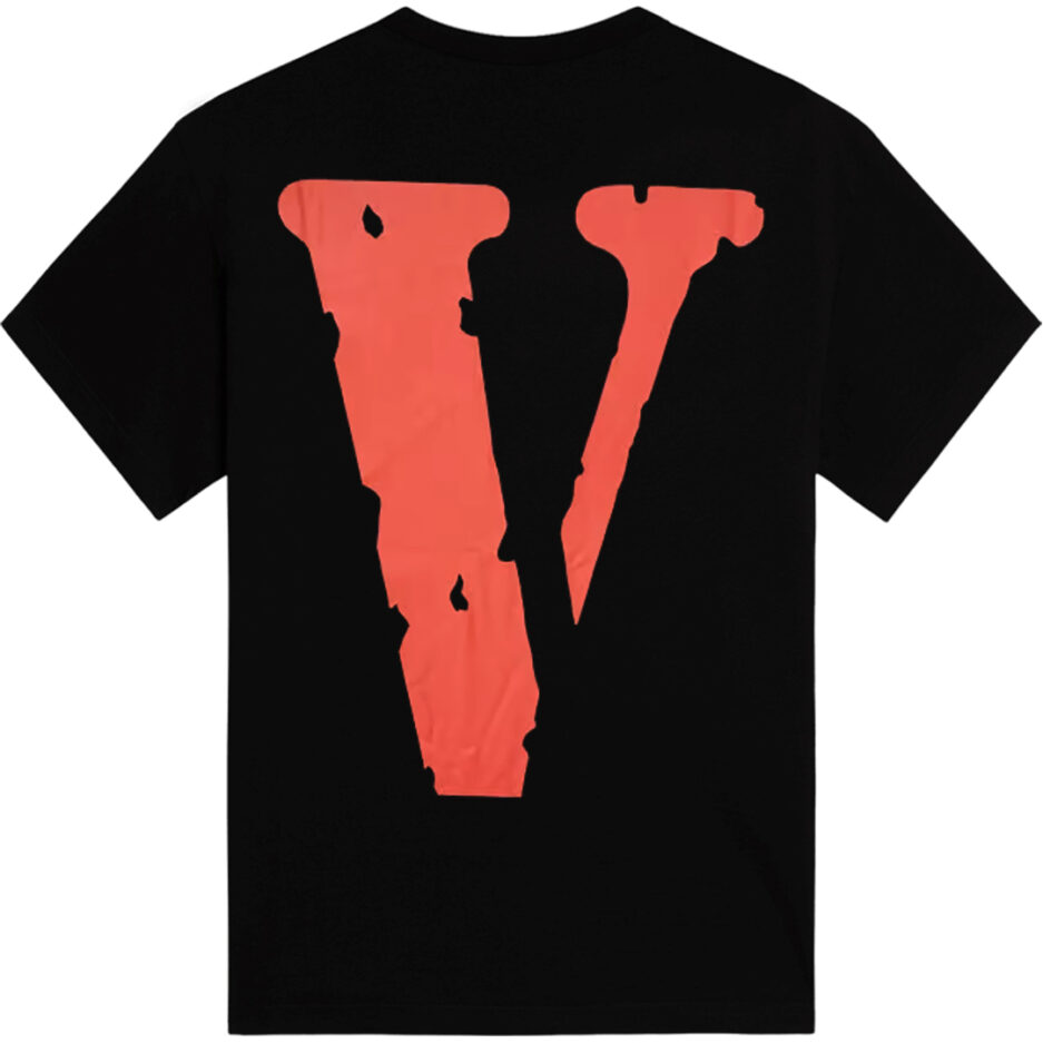 Vlone Friends Godfather Mulberry St Red Black Tee front Vlone Friends Godfather Mulberry St Red Black Tee