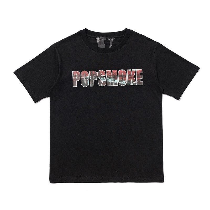 Vlone x Pop Smoke NY City T-Shirt black Vlone x Pop Smoke NY City T-Shirt
