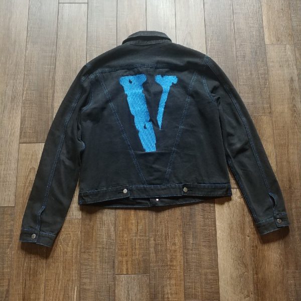 VLONE Friends Blue Print Jean Jacket VLONE Friends Blue Print Jean Jacket