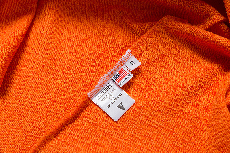 Vlone Fragment Staple Hoodie Orange close Vlone Fragment Staple Hoodie Orange close