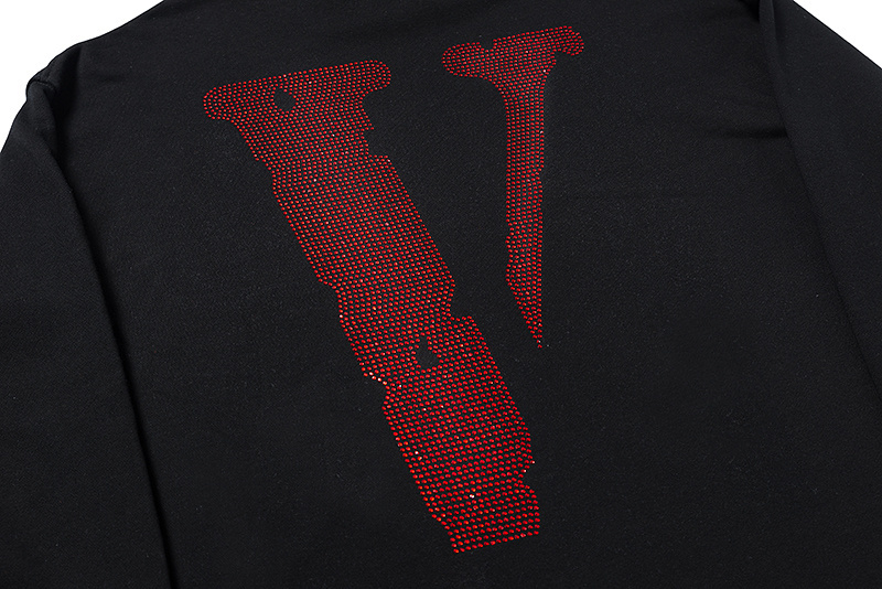 Vlone Fragment Staple Hoodie Red close Vlone Fragment Staple Hoodie Red close