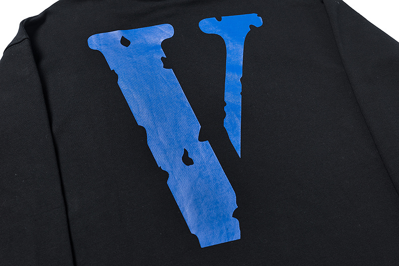Vlone Fragment Staple Hoodie blue close Vlone Fragment Staple Hoodie blue close
