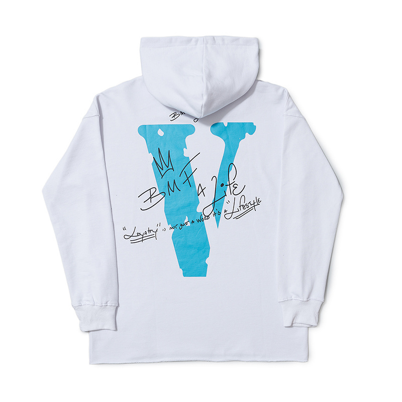 Vlone New Hoodie White back Vlone New Hoodie White back
