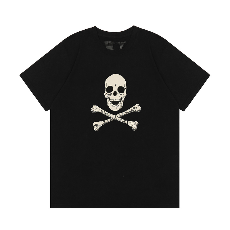 Vlone Skull And Bones Shirt Front Vlone Skull And Bones Shirt