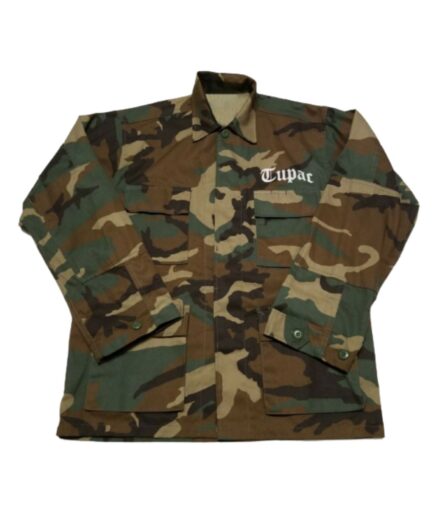 2Pac Shakur All Eyez On Me Camouflage Jacket 2Pac Shakur All Eyez On Me Camouflage Jacket