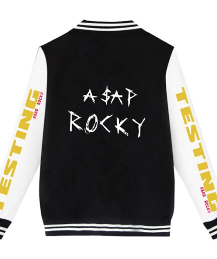A$AP ROCKY Baseball Jacket Men Women Varsity Jacket A$AP ROCKY Baseball Jacket Men Women Varsity Jacket