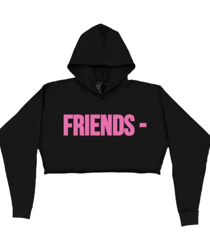 FRIENDS – Pink Hoodie – Black – Womens FRIENDS – Pink Hoodie – Black – Womens