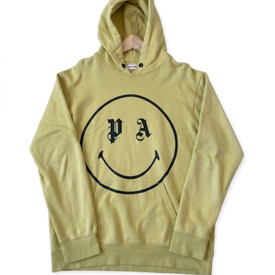 Palm angels smiley playboi carti hoodie -Yellow