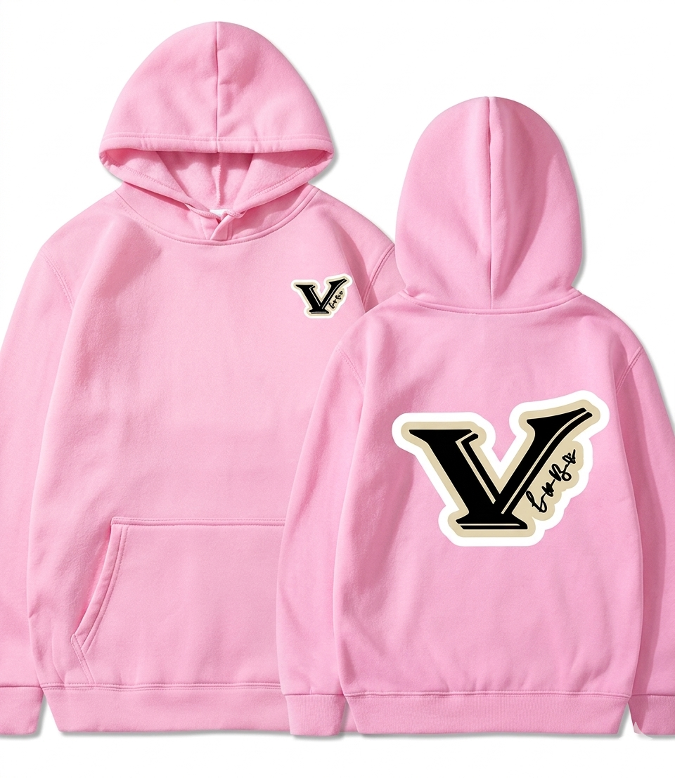 Vlone Text V All Colors Logo Hoodie Vlone Text V All Colors Logo Hoodie