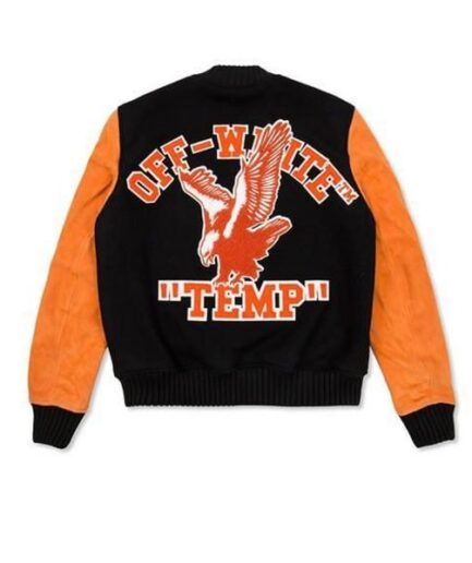 Men’s Off-White Eagle Temp Varsity Jacket Men’s Off-White Eagle Temp Varsity Jacket