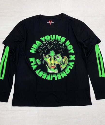 NBA Young Boy X Vlone Cross Roads Long Sleeve NBA Young Boy X Vlone Cross Roads Long Sleeve