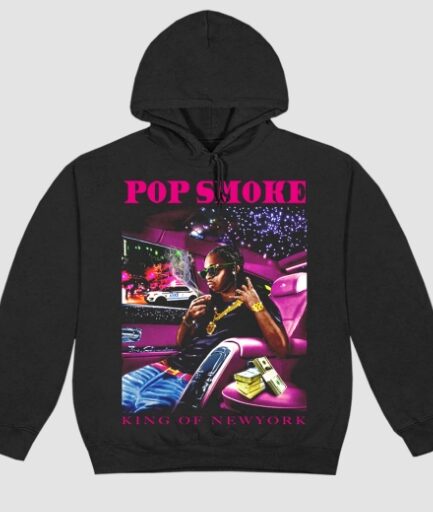 POP SMOKE X VLONE KING OF NY HOODIE POP SMOKE X VLONE KING OF NY HOODIE