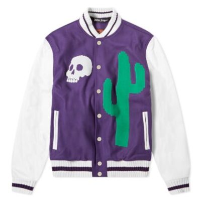 Palm Angels New Folk Varsity Jacket