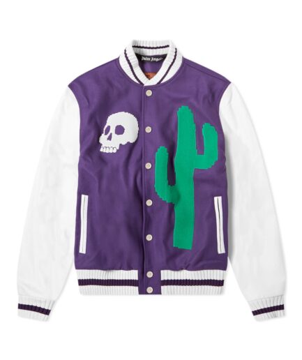Palm Angels New Folk Varsity Jacket Palm Angels New Folk Varsity Jacket