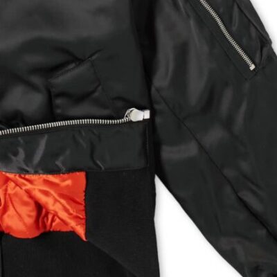 Palm Angels Patch Logo Varsity Jacket – Black