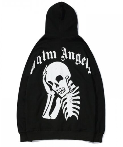 Palm Angels Skeleton Pullover Hoodie -Black Palm Angels Skeleton Pullover Hoodie -Black