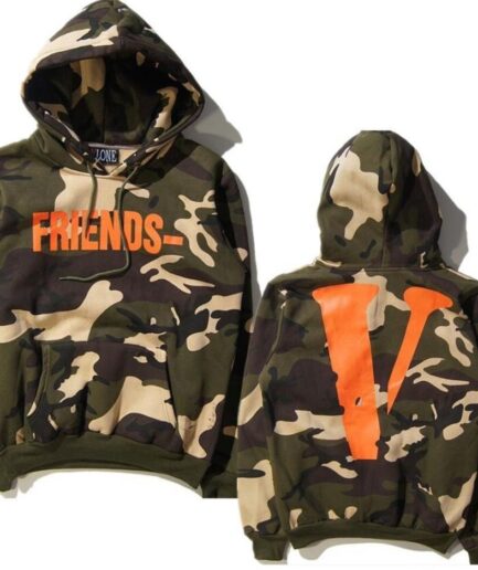Vlone Friends Camo Hoodie Friends & V Staple Vlone Friends Camo Hoodie Friends & V Staple