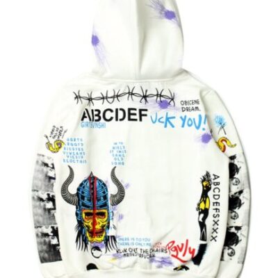 Vlone Graffiti Hip Hop Pullover Hoodie