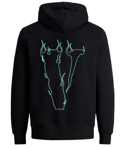 Vlone x Interscope Records F&f Black Hoodie Vlone x Interscope Records F&f Black Hoodie