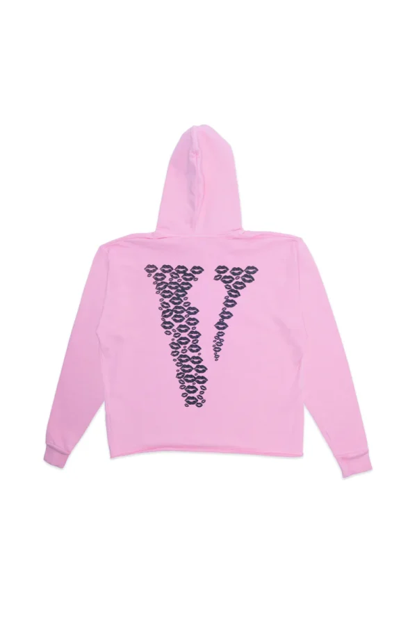 BLACK LIPSTICK FRIENDS- EMBROIDERED HOODIE (Pink) BLACK LIPSTICK FRIENDS- EMBROIDERED HOODIE (Pink)