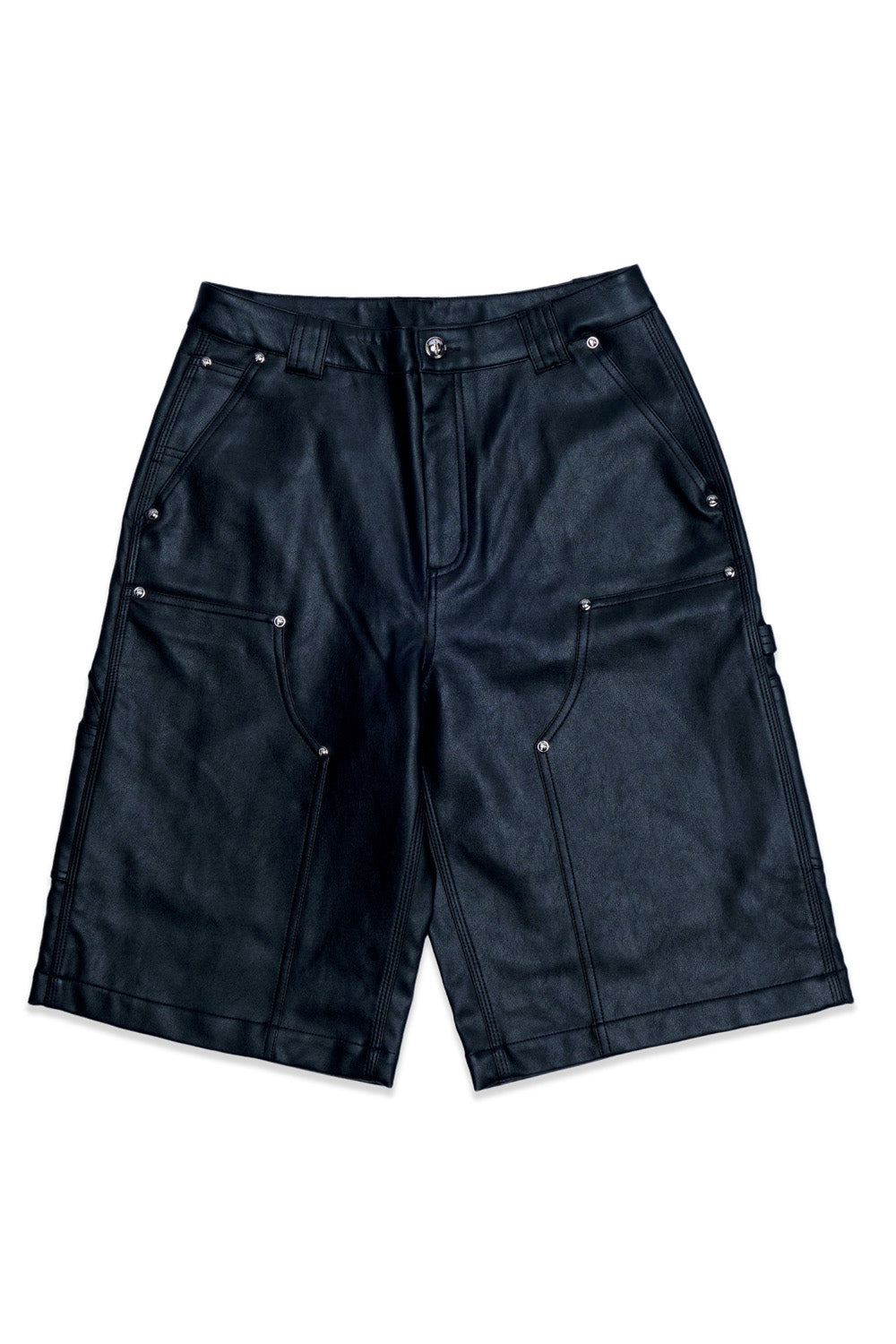 TAR WAXED DENIM SHORTS (Black) TAR WAXED DENIM SHORTS (Black)