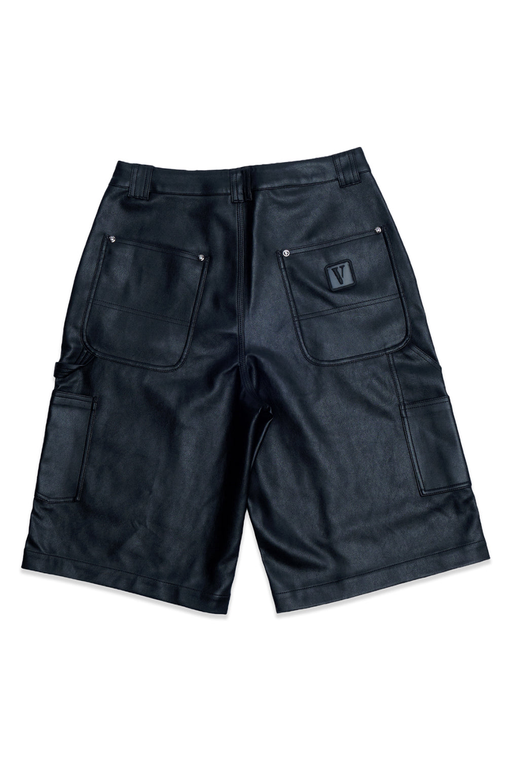 TAR WAXED DENIM SHORTS (Black) TAR WAXED DENIM SHORTS (Black)