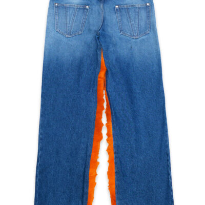VLONE LVDV DENIM & LEATHER JEANS