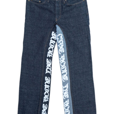 VLONE LVDV TWO-TONE RAW DENIM JEANS