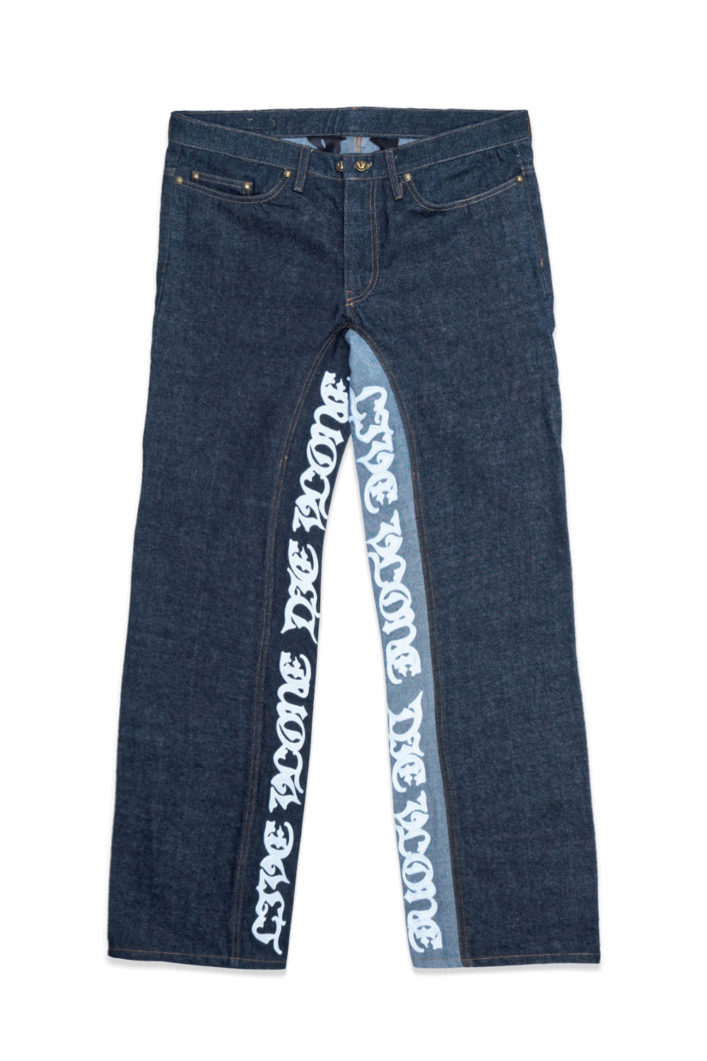 VLONE LVDV TWO-TONE RAW DENIM JEANS VLONE LVDV TWO-TONE RAW DENIM JEANS