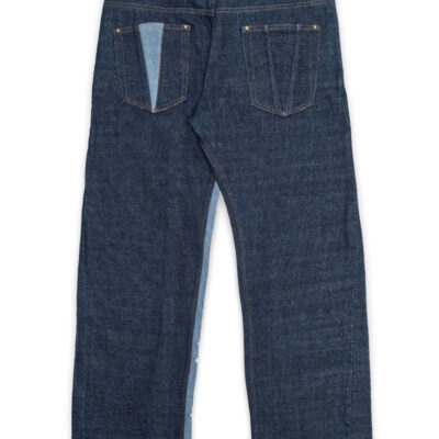 VLONE LVDV TWO-TONE RAW DENIM JEANS