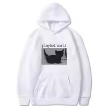 Playboi Carti White Cat Hoodie