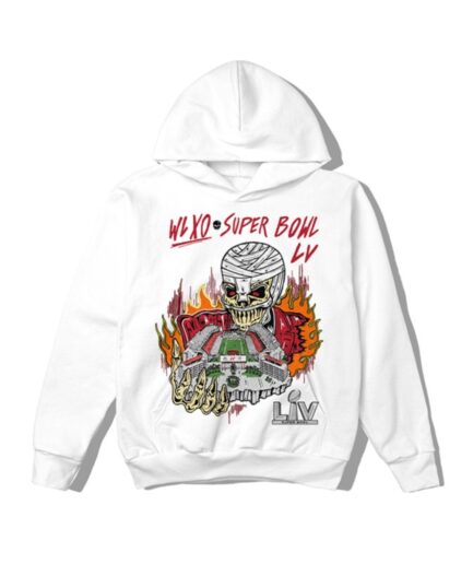 The Weeknd x Warren Lotas XO Super Bowl LV Hoodie -White The Weeknd x Warren Lotas XO Super Bowl LV Hoodie -White