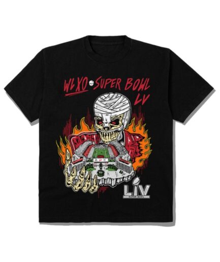The Weeknd x Warren Lotas XO Super Bowl LV T-Shirt -Black The Weeknd x Warren Lotas XO Super Bowl LV T-Shirt -Black