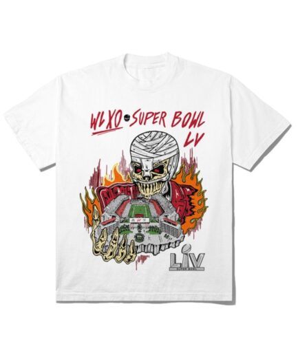 The Weeknd x Warren Lotas XO Super Bowl LV T-Shirt -White The Weeknd x Warren Lotas XO Super Bowl LV T-Shirt -White