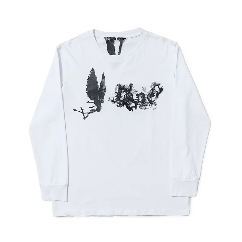 Vlone Skull Angel White Long Sleeve Vlone Skull Angel White Long Sleeve