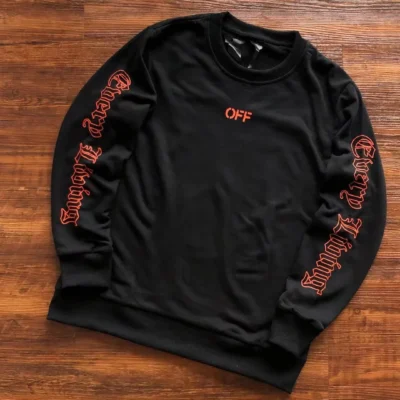 Vlone X Off White Black Sweatshirt